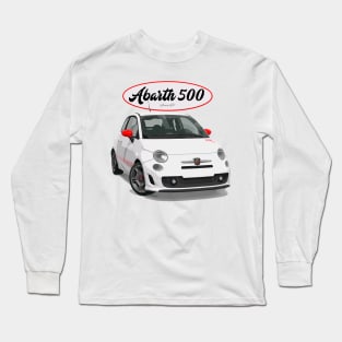 ABARTH 500 White Scorpion Long Sleeve T-Shirt